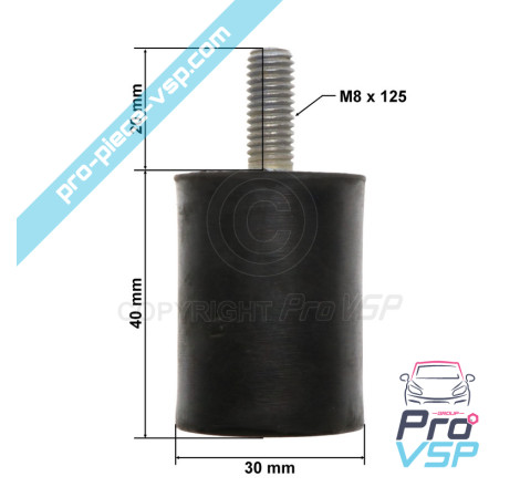 Silent exhaust block