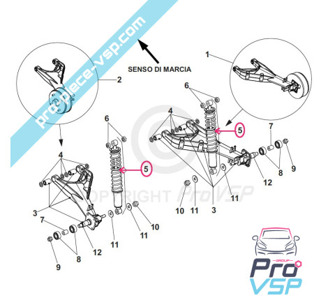 Rear shock absorber