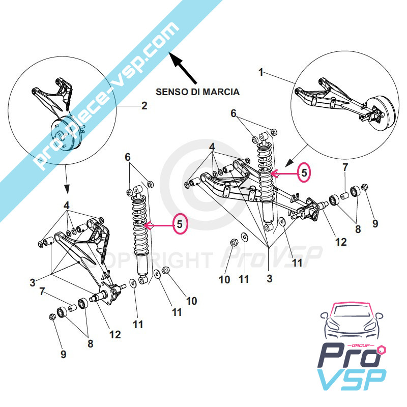 Rear shock absorber