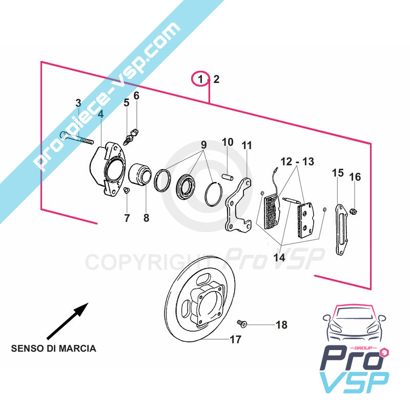 Front brake caliper right