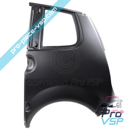 Left rear wing adaptable ABS plastic for Aixam City S Minauto