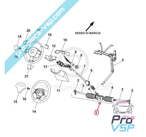 Steering rack