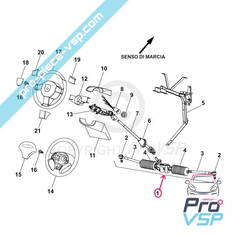 Steering rack