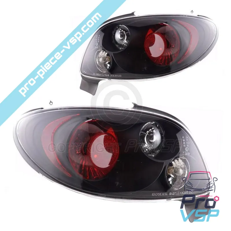 Feux arrières Tuning Dectane noir pour Jdm Aloes Roxsy