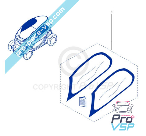 Door glass kit