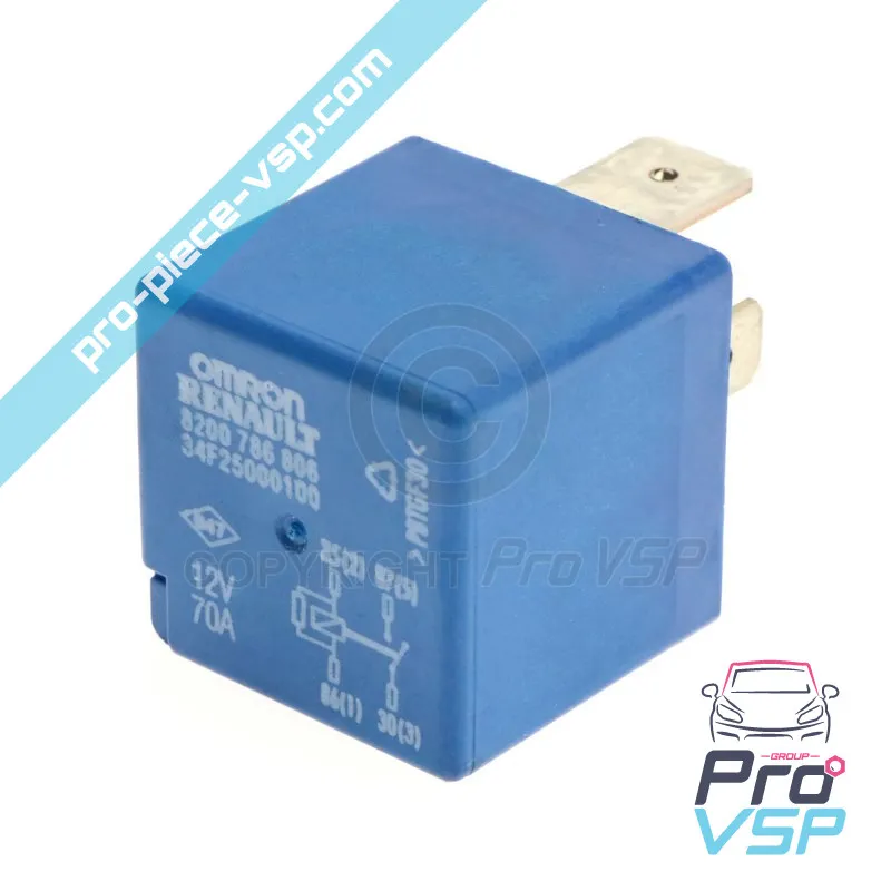 Relais bleu 4 broches origine pour Renault Twizy