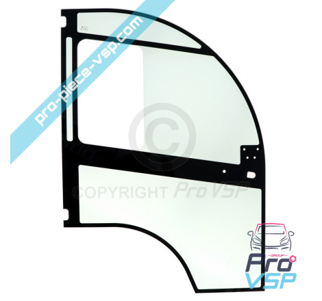 Fixed window of right door
