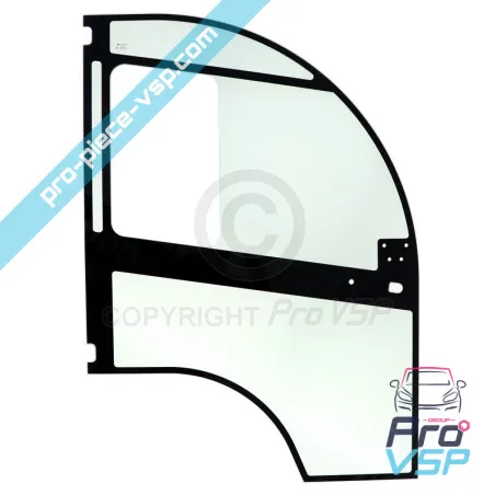 Ventana de puerta derecha fija