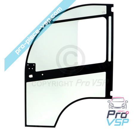 Left door fixed glass