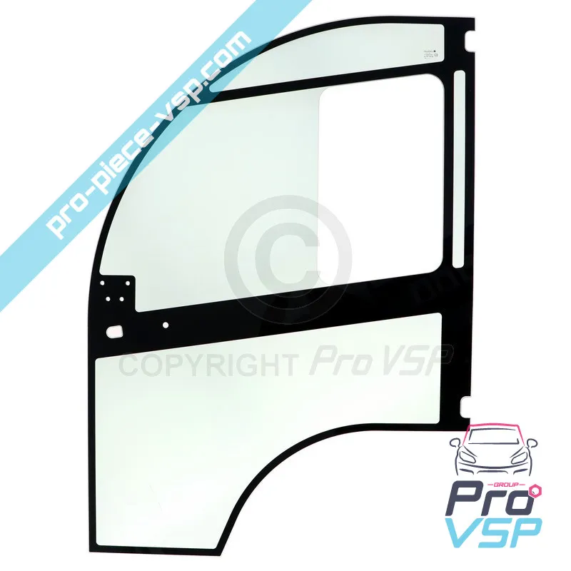 Left door fixed glass