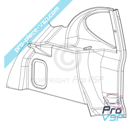 Left trunk trim
