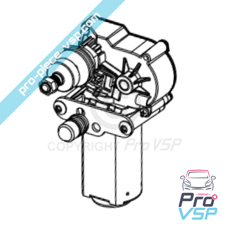 Front wiper motor