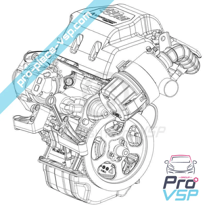 Moteur Lombardini 480 HDI origine pour Chatenet Moteur Lombardini 480 HDI origine pour Chatenet