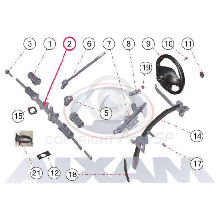 Steering rack