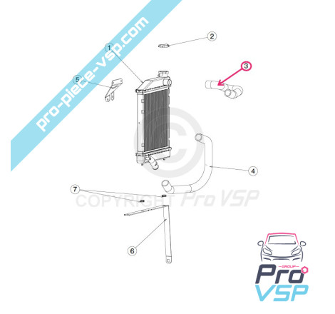 Upper hose