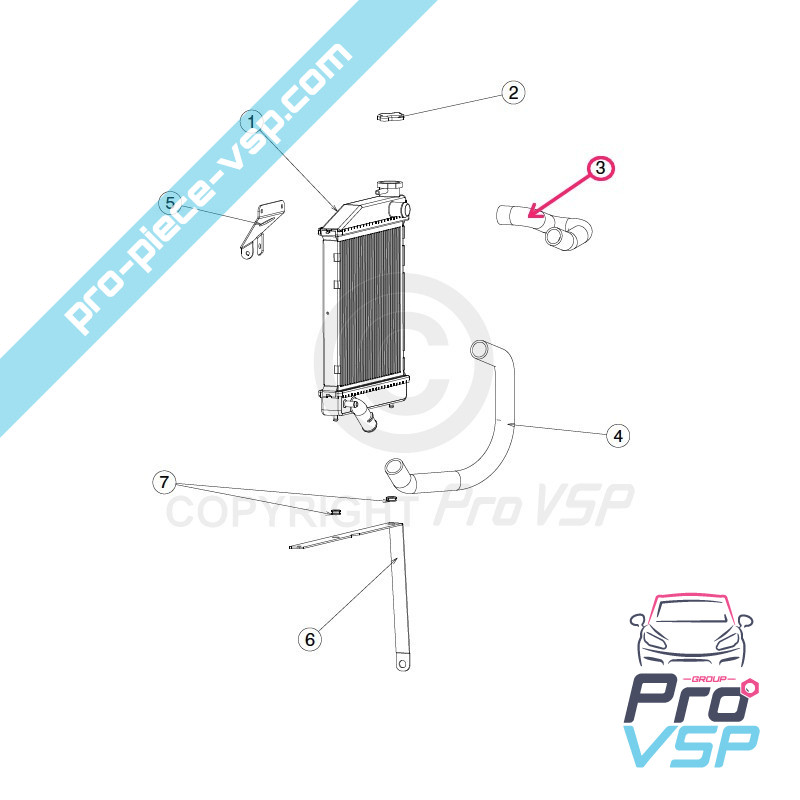 Upper hose