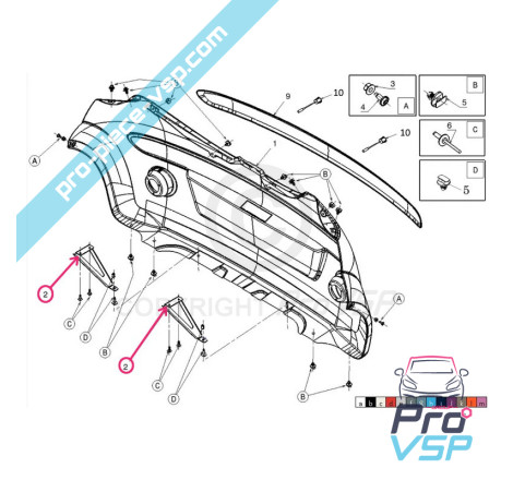 Rear bumper holder