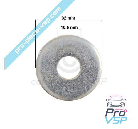 Tensioner roller washer