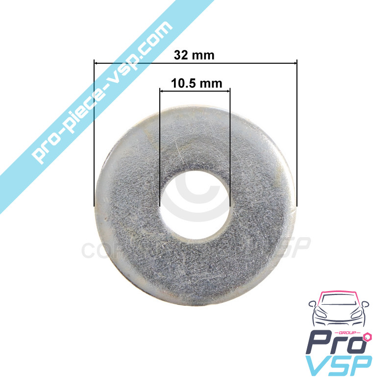 Tensioner roller washer