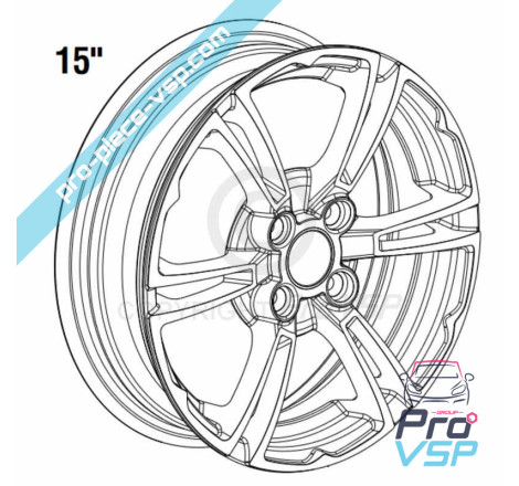 15 inch aluminum rim