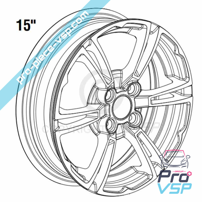15 inch aluminum rim