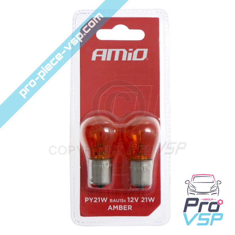 Orange flashing light bulbs