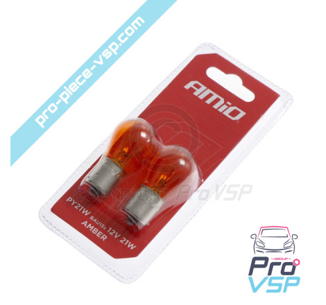 Orange flashing light bulbs