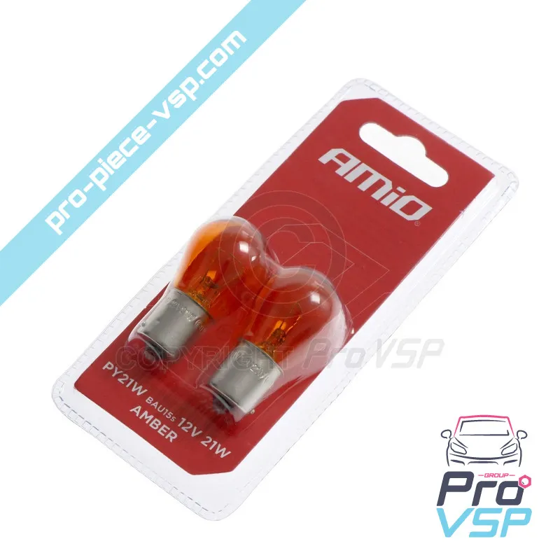 Orange flashing light bulbs