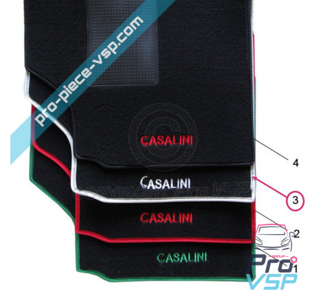 Floor mat (white)