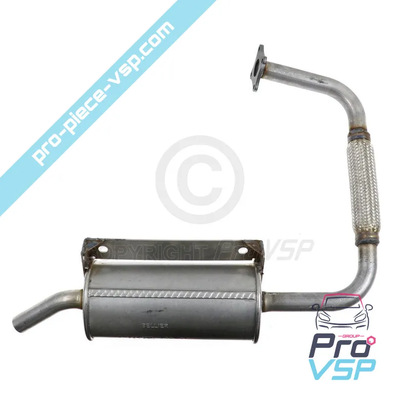 Rear silencer