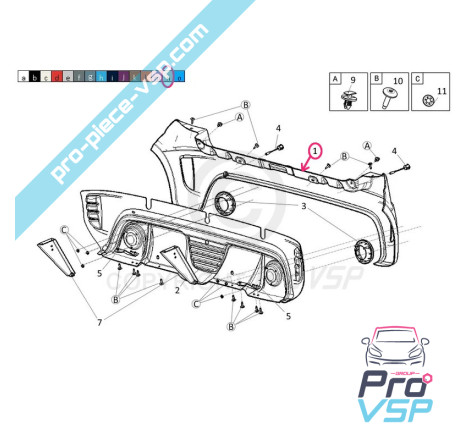 Rear bumper