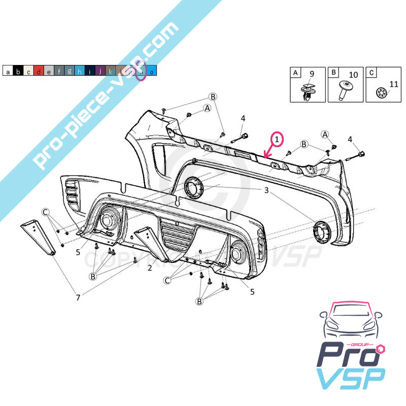 Rear bumper