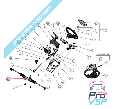 Steering rack