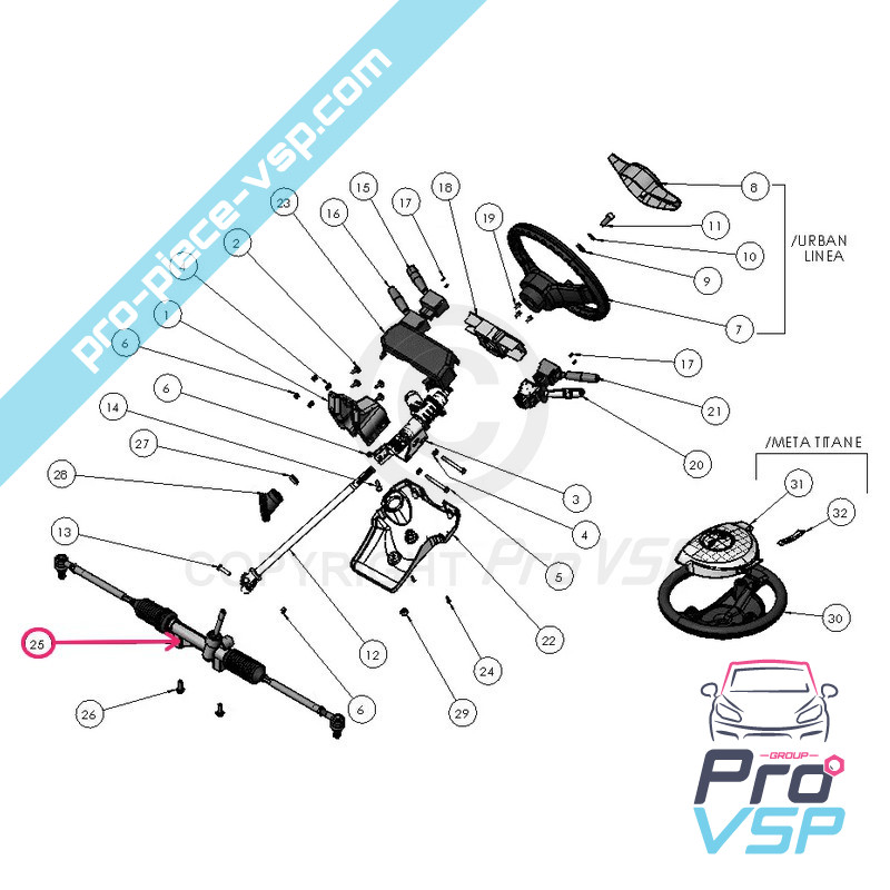 Steering rack