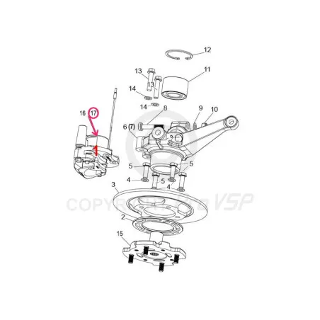 Front brake caliper right