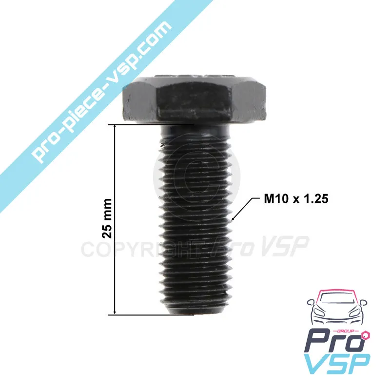M10x25 hex hex skruv