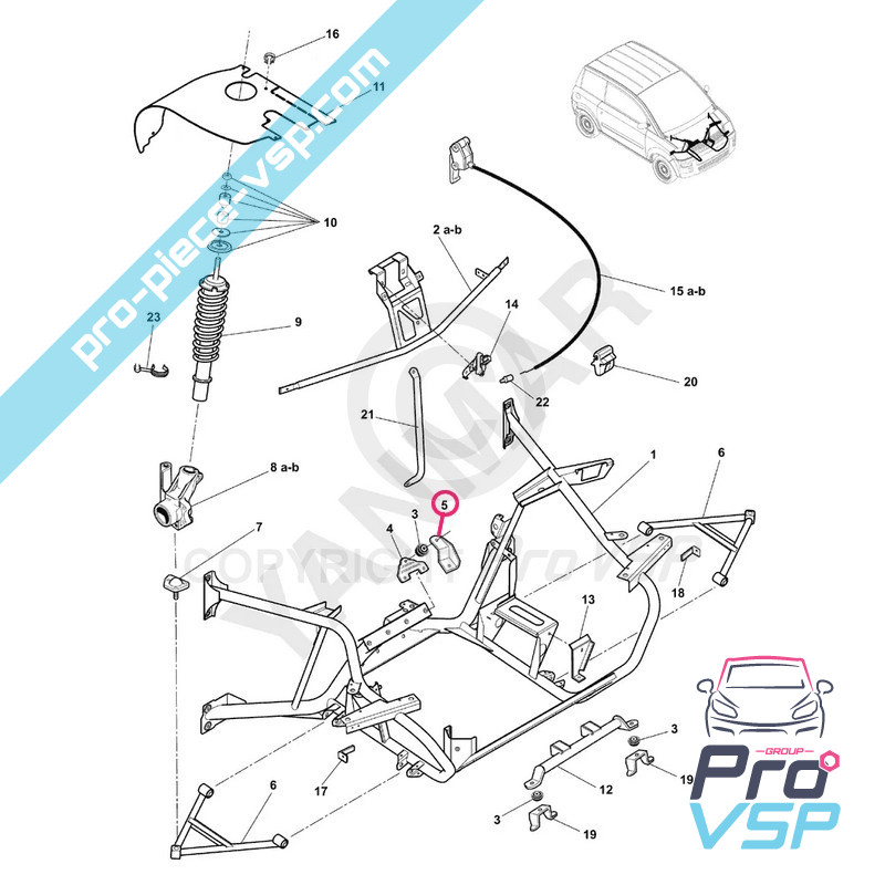 Superior rear motor mount
