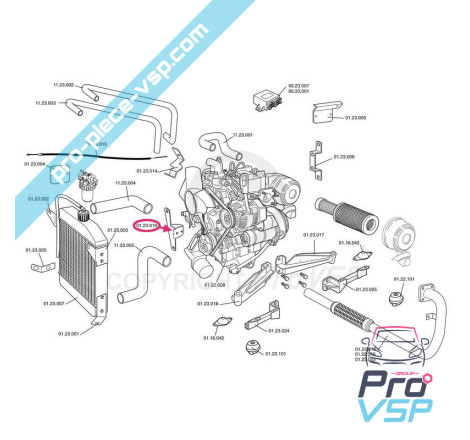 Engine link support / box
