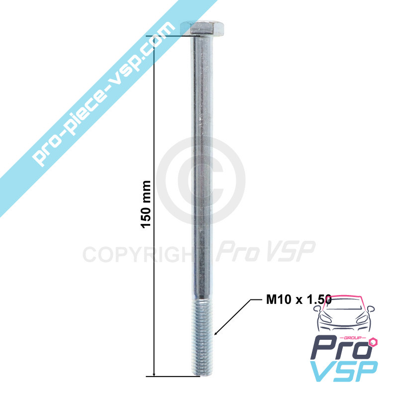 M10x150 Hex Hex Screw