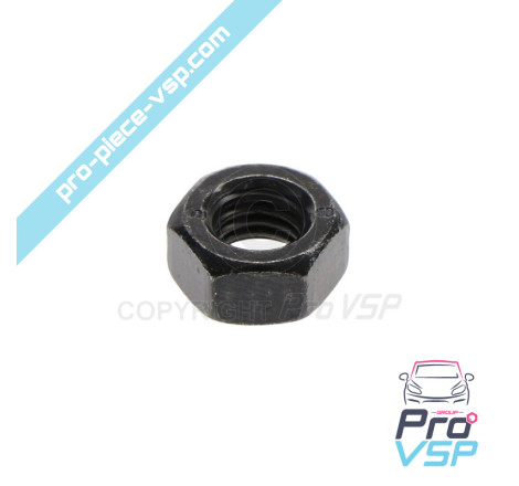 Hex nut M8 Class 8 black zinc steel