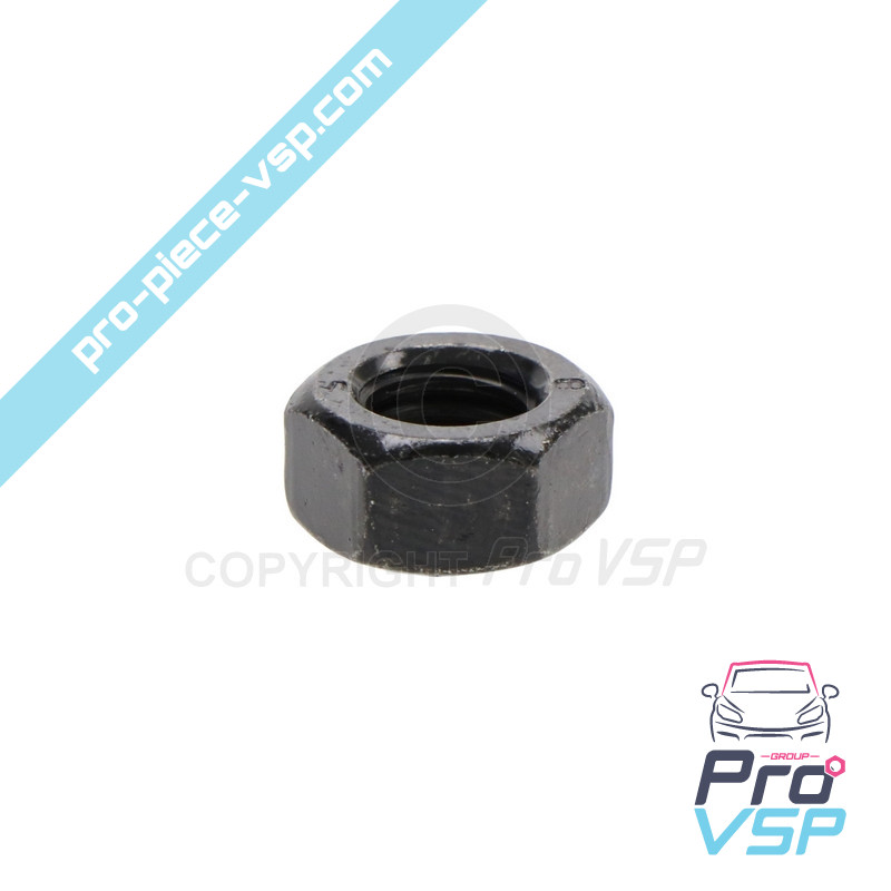 Hex nut M8 Class 8 black zinc steel