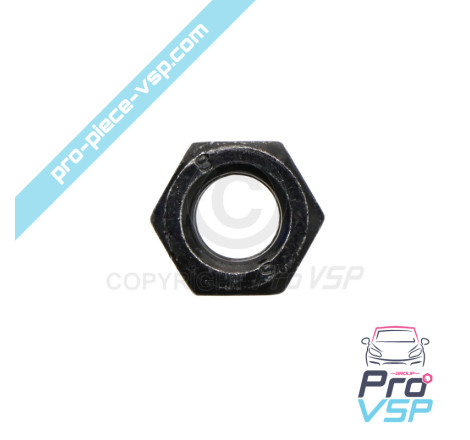 Hex nut M8 Class 8 black zinc steel