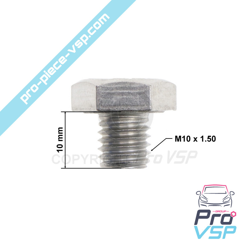 Hexagonal head screw M10x10