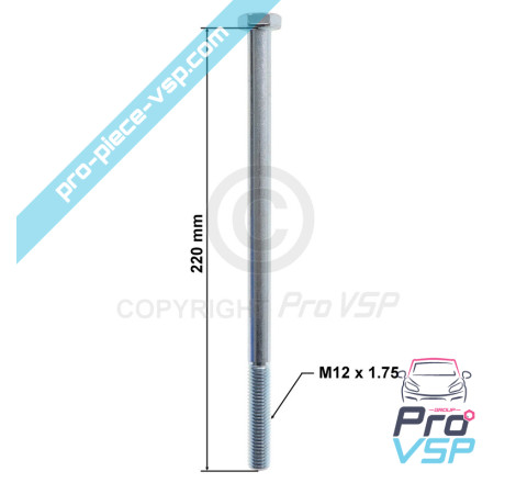 M12x220 hexagonal head screw