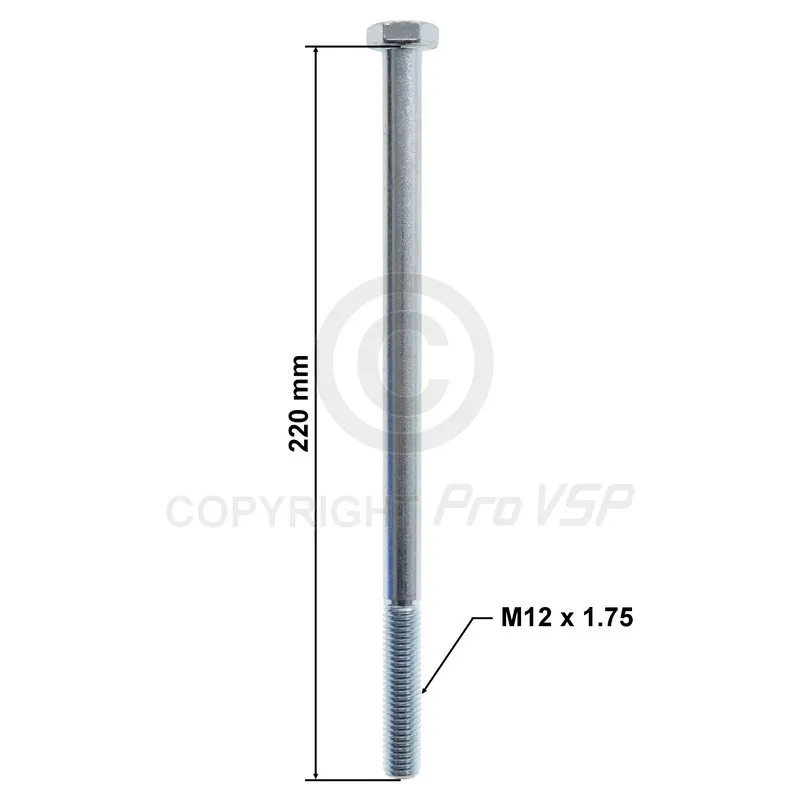 M12x220 Sechskantschraube