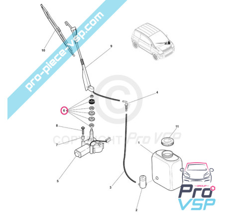 Kit Screws Wiper Engine