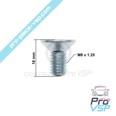 M8x16 tornillo de cabeza molido
