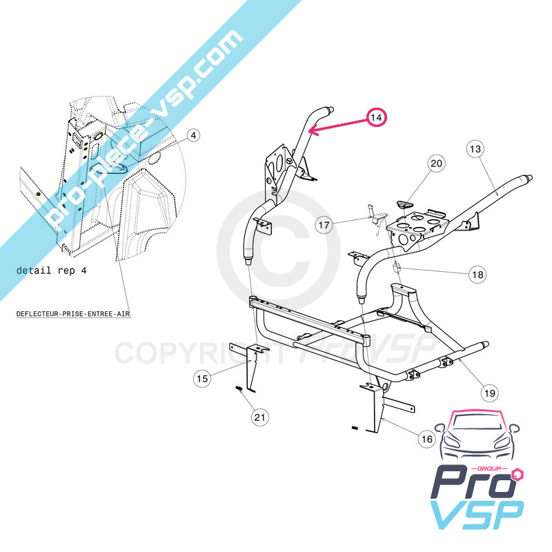 Straight suspension leg
