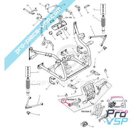 Soporte del motor frontal derecho