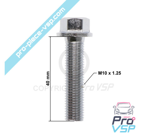 Front brake disc screw